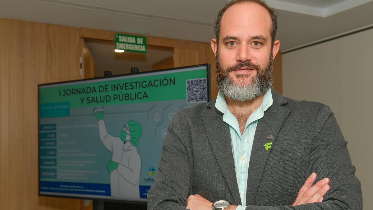Jesús Antonio Pérez, vocal de Docencia e Investigación del Colegio Oficial de Farmacéuticos de Las Palmas.