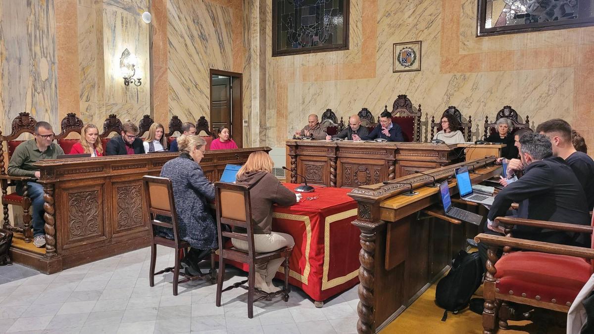 Un instant del ple ordinari de març a Berga