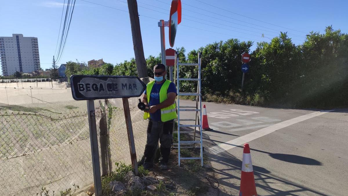 Mejora de la señalización viaria en Sueca.