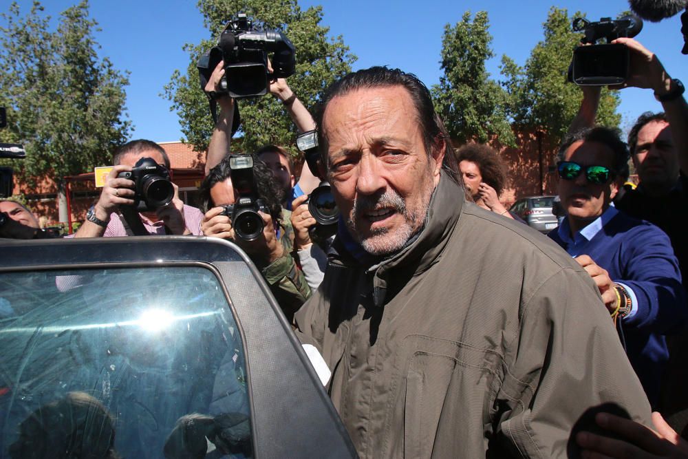 Salida de la cárcel de Julián Muñoz en su primer permiso penitenciario