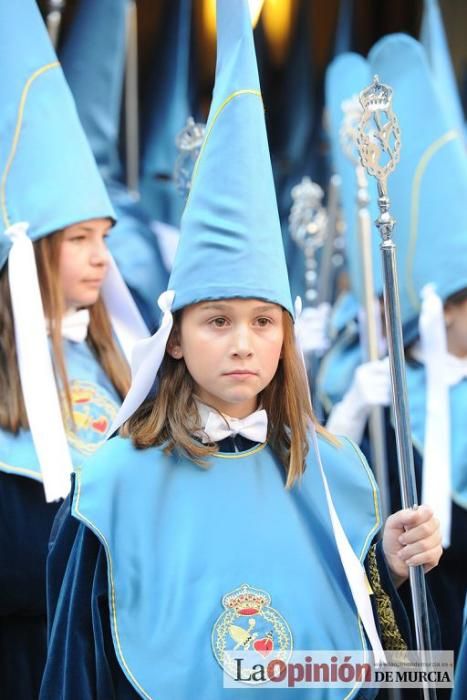 La procesión del Amparo a su salida de San Nicolás