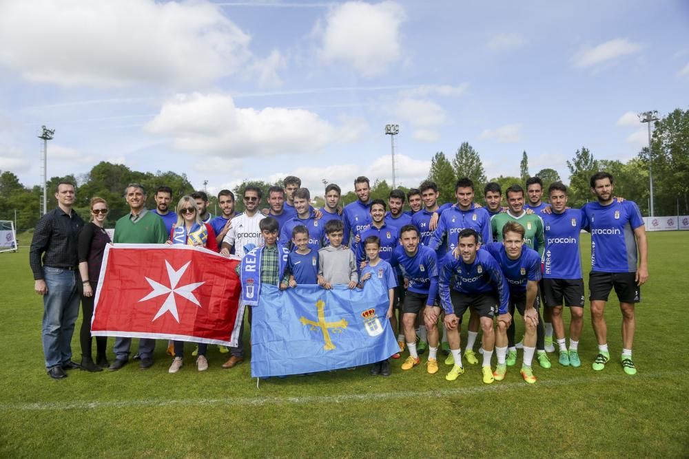 Entrenamiento del Real Oviedo en el Requexón, 02/05/2017