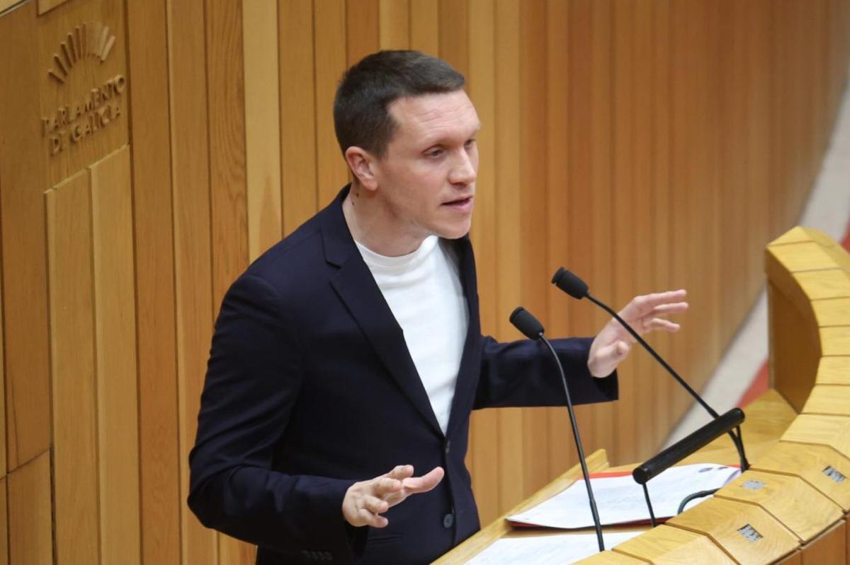 O deputado autonómico do PSdeG Aitor Bouza.