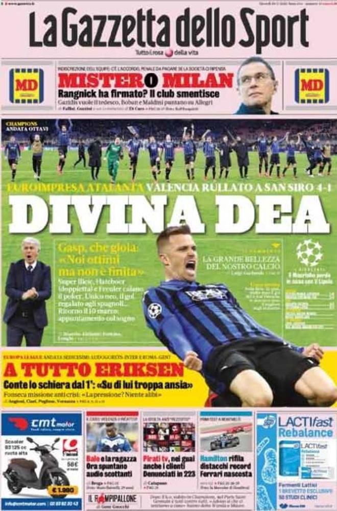 Las portadas del día en la prensa deportiva