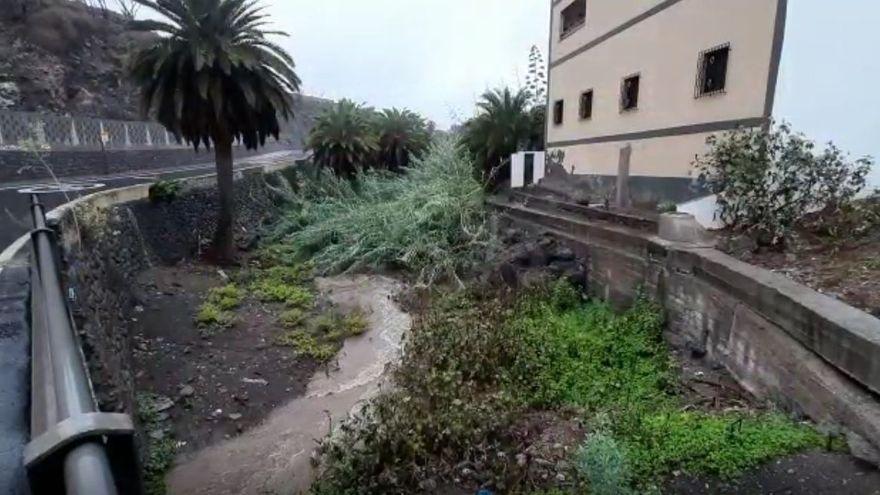 Caída de árboles y desprendimientos en más de cien incidentes durante la noche por las lluvias en Canarias