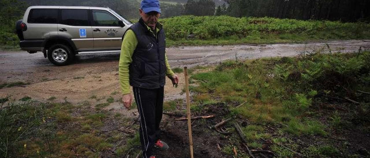 El presidente de la comunidad de montes de San Martín de Sobrán, Manuel Barcala. // Iñaki Abella