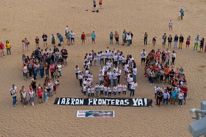 concentración ¡Abran fronteras ya! de la ...