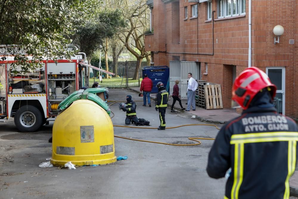 Incendio en la residencia de Cabueñes (Gijón)