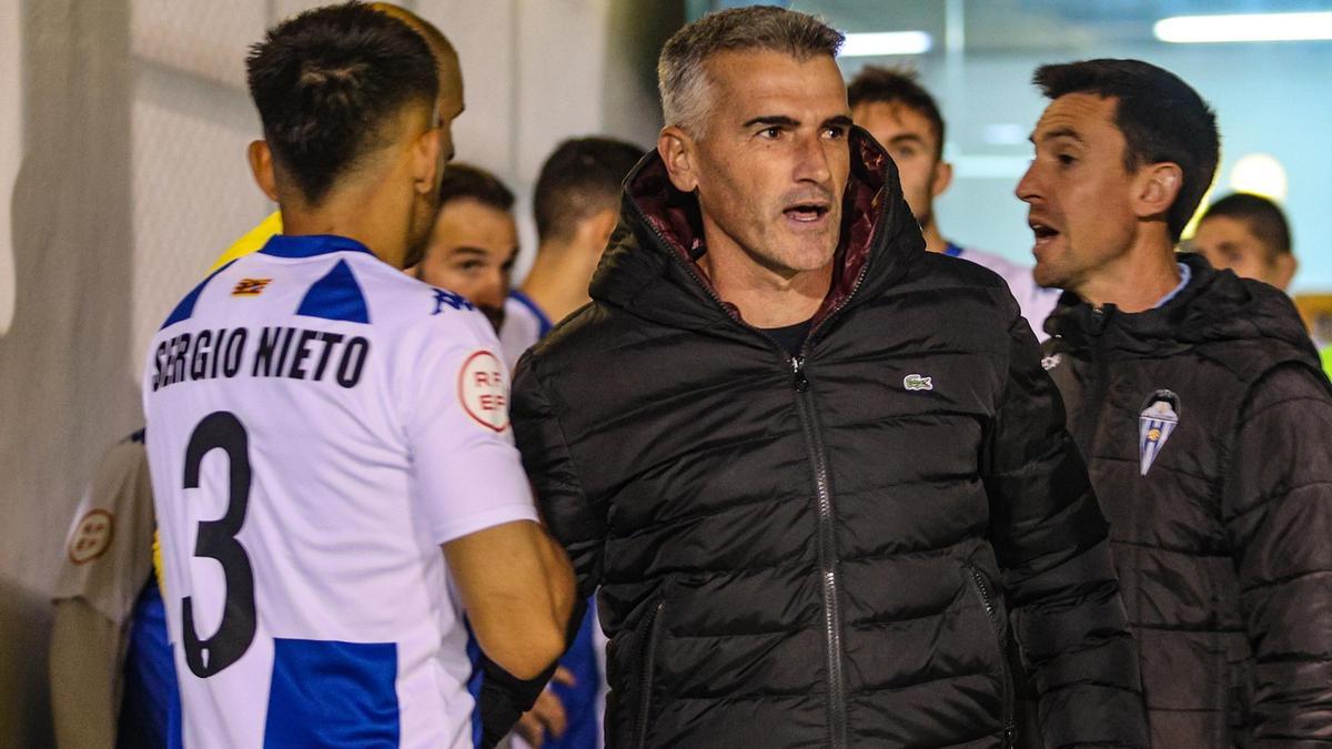 Vicente Parras, antes del partido del pasado sábado frente al Alcoyano