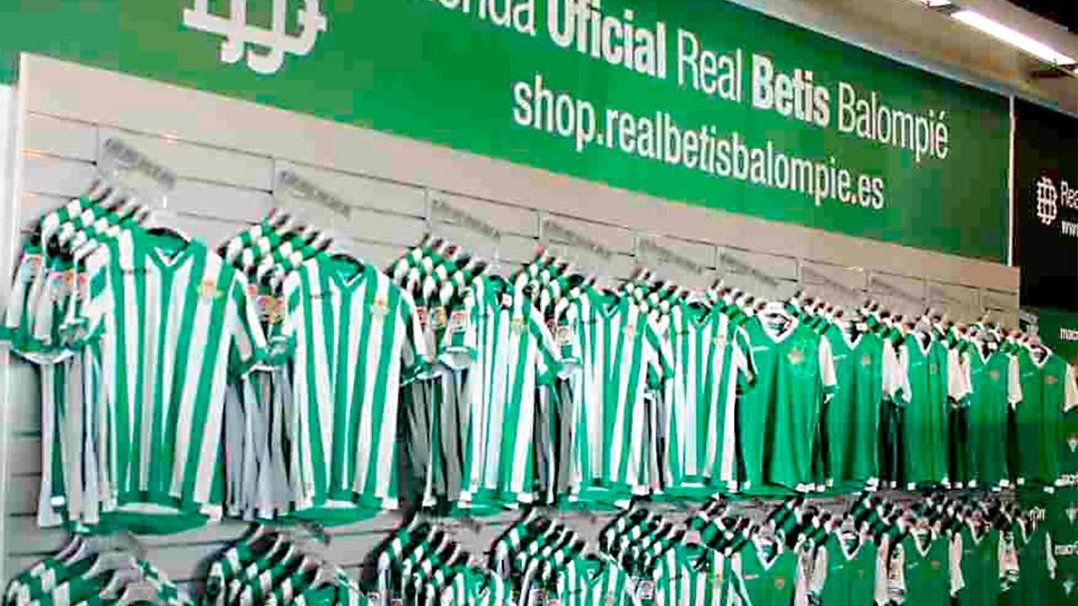 Una tienda del Betis.