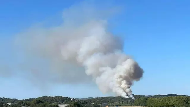 Vídeo | Imatges de l'incendi de Mont-ras