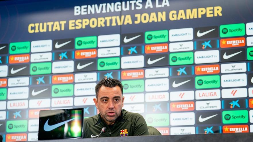 Xavi se pone la bufanda de la UD: &quot;Tienen talento y la labor de &#039;Pimi&#039; es muy buena; no es un día para reservar jugadores&quot;