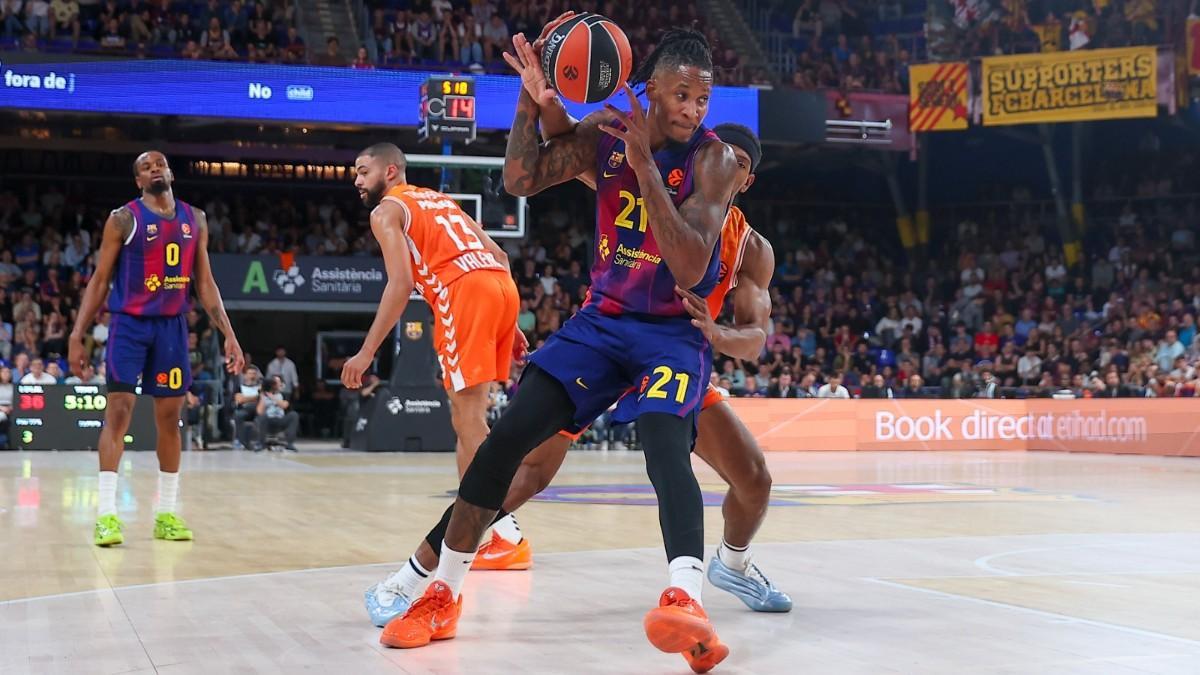 Will Clyburn, durante el partido de Euroliga ante Valencia Basket