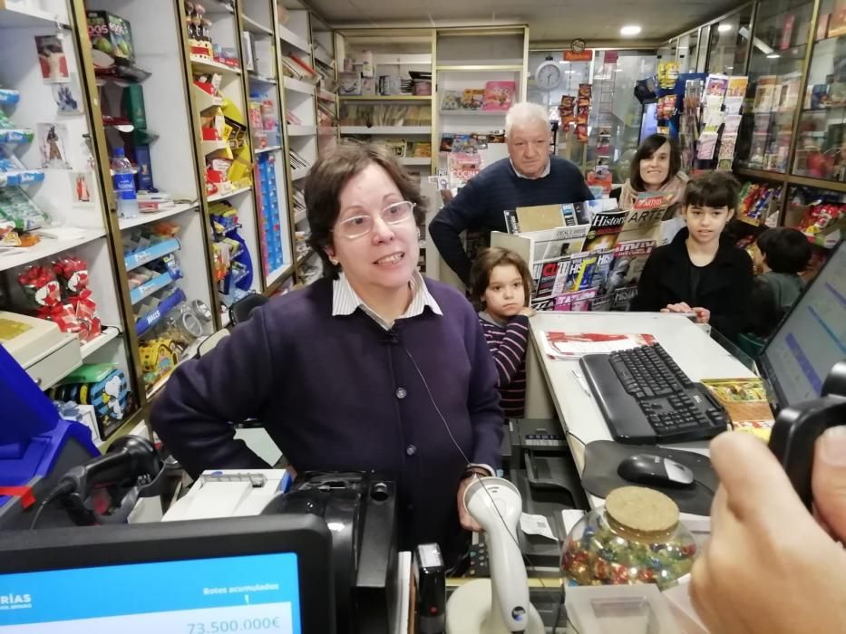 Lotería de Navidad 2018 en Vigo.