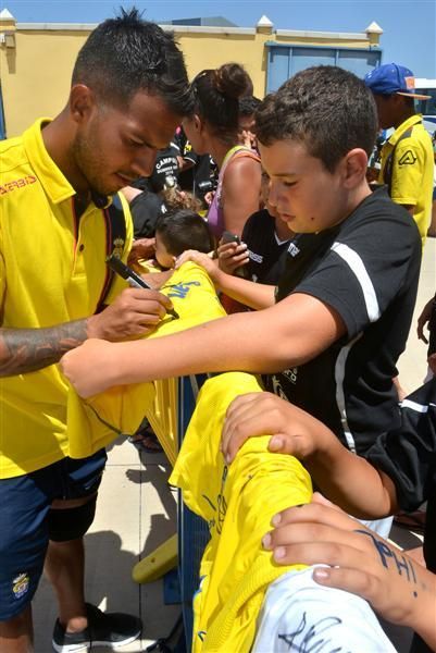 Fase final del entrenamiento de la UD Las Palmas