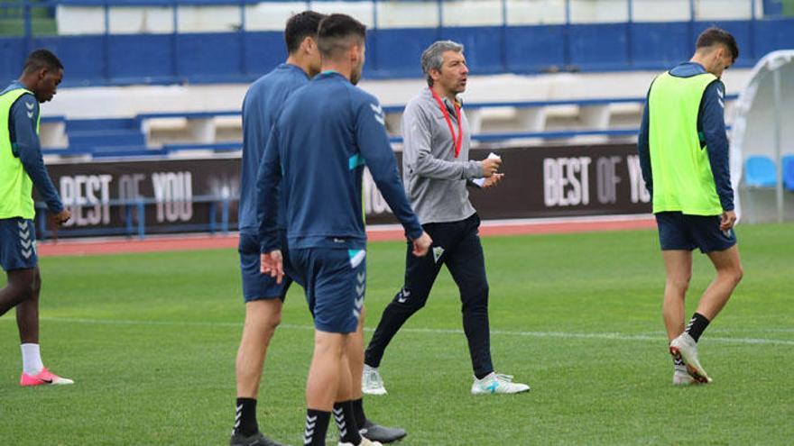 Cubillo, en un entrenamiento.