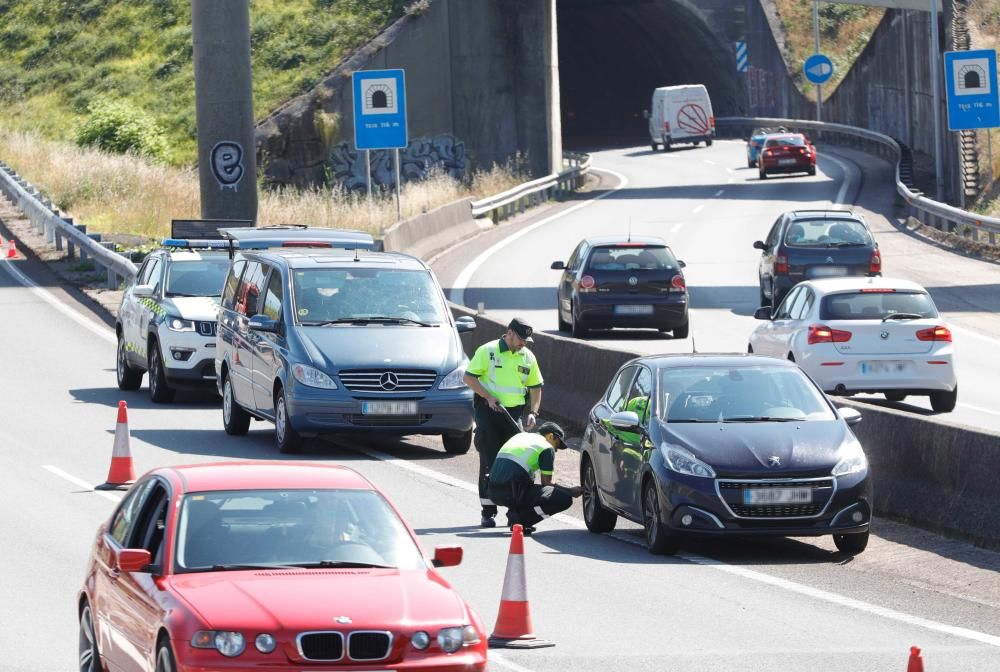 Reconstrucción del triple accidente mortal en AP9