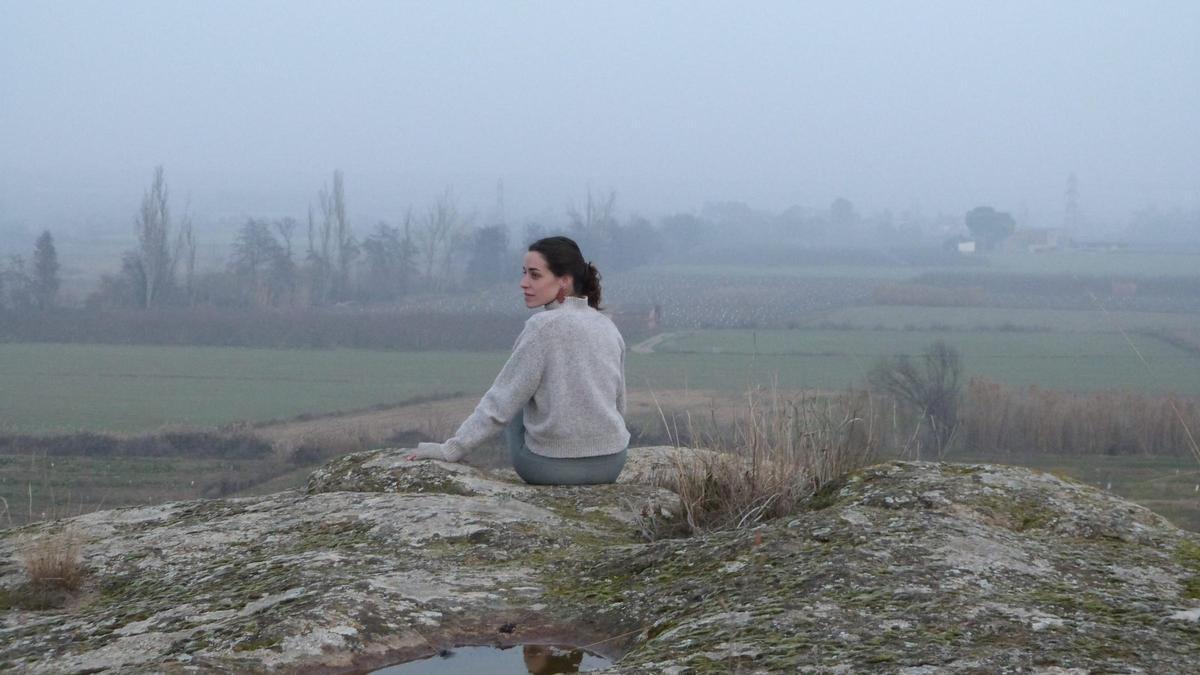 Joana Jové en las Roques de Vimpèlec