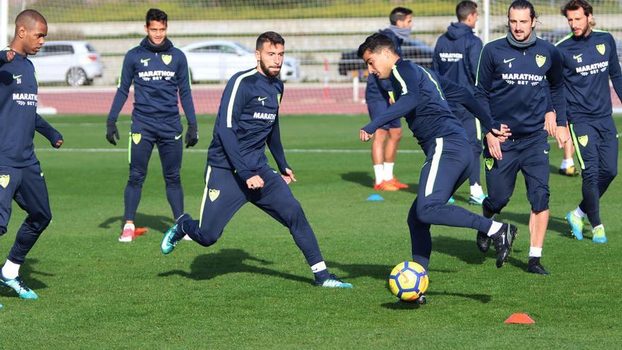 Borja Bastón, durante un entrenamiento.