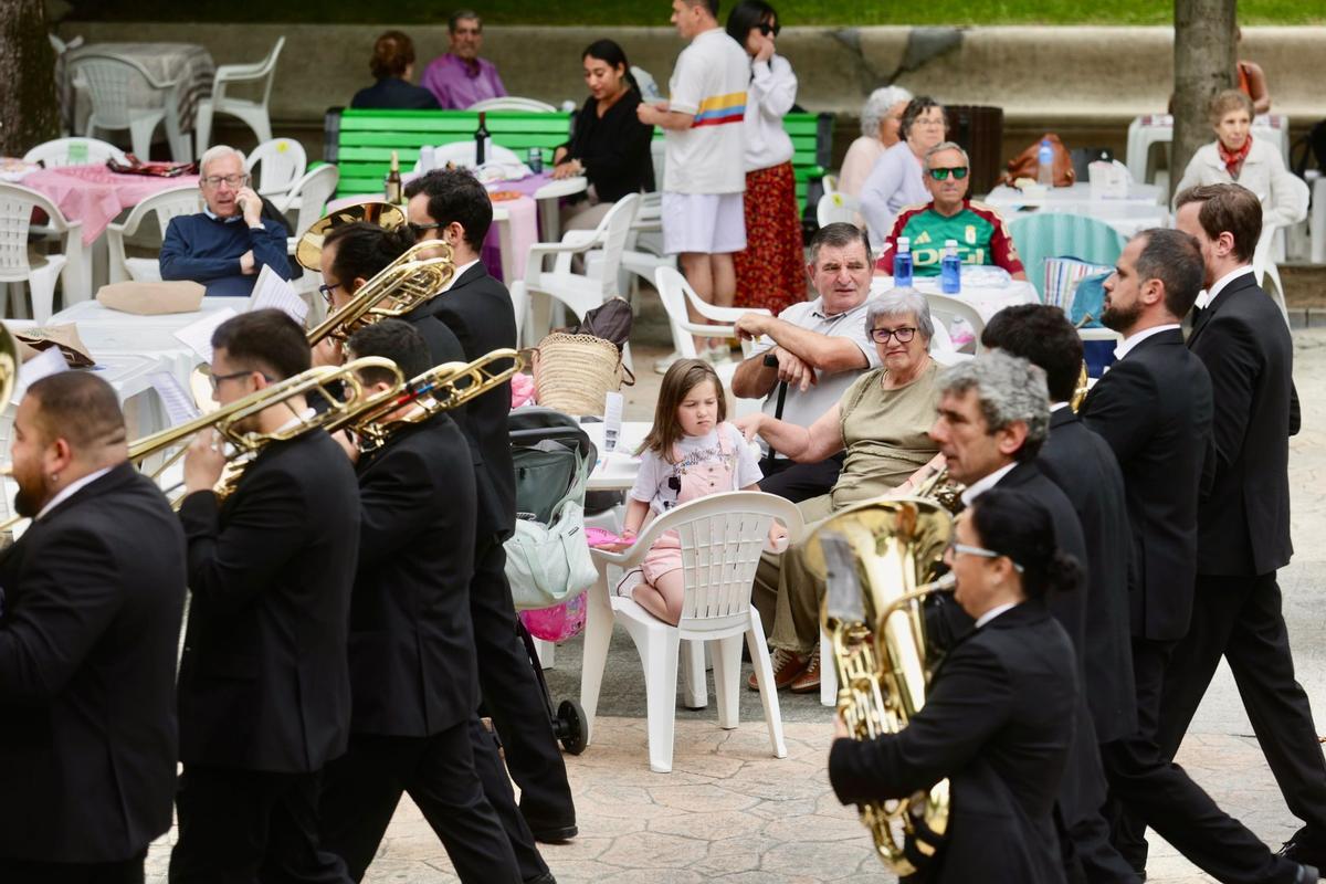 Un momento durante la fiesta de Martes de Campo.