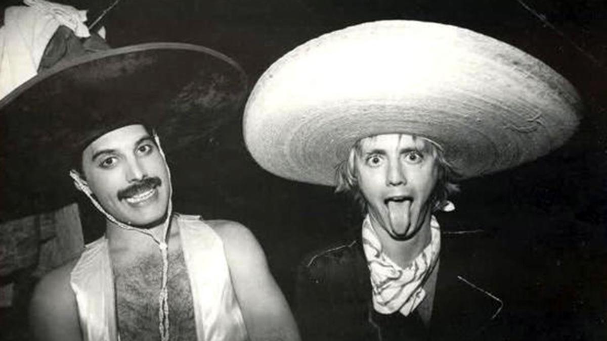 Freddie y Roger, de Queen, en México en 1981.