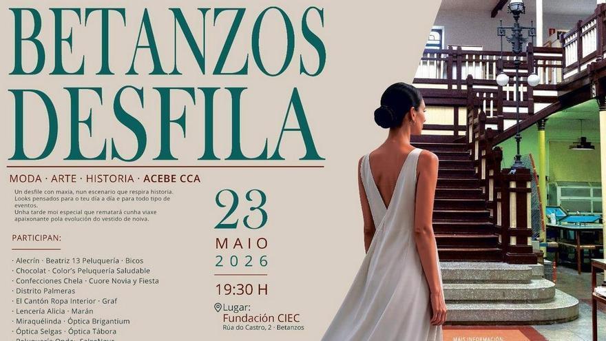 La Fundación CIEC, pasarela de un desfile de los comerciantes de Betanzos