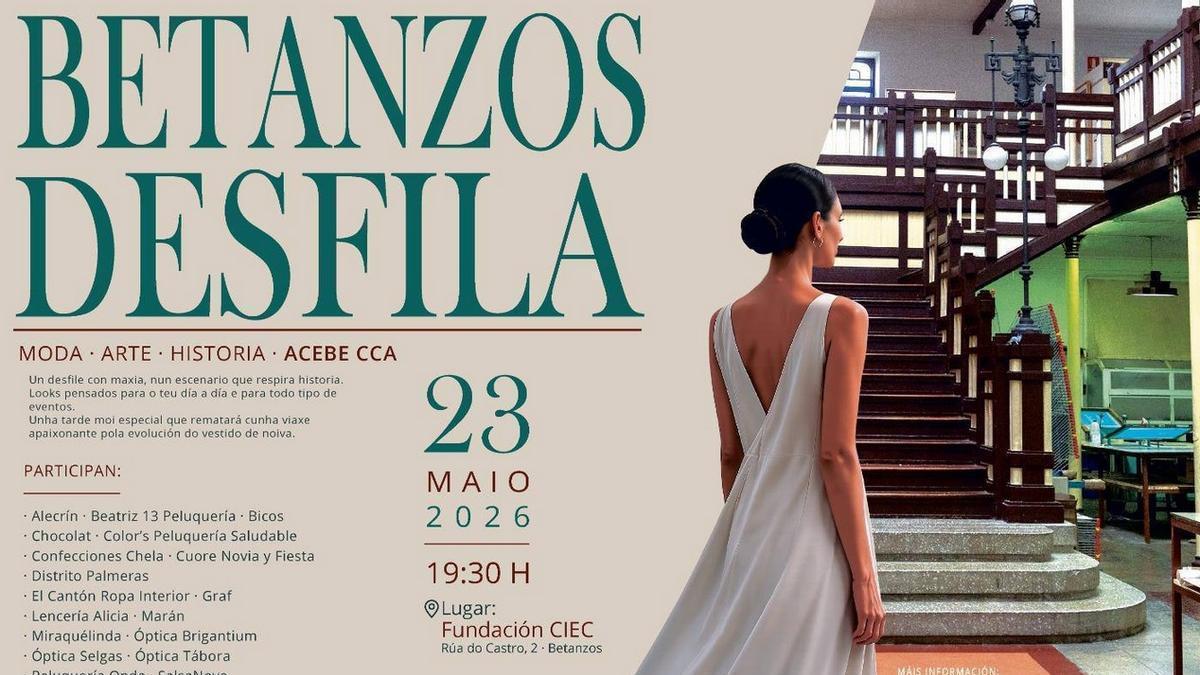Cartel promocional del desfile en la Fundación CIEC.