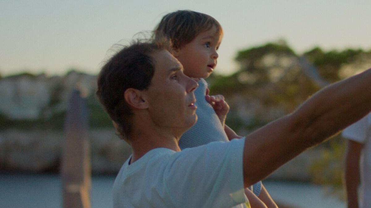 Rafa Nadal y su hijo