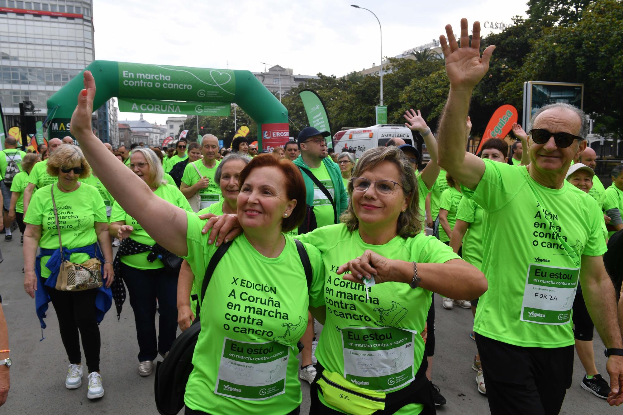 Más de 2.400 participantes en la Andaina Solidaria Contra o Cancro en A Coruña