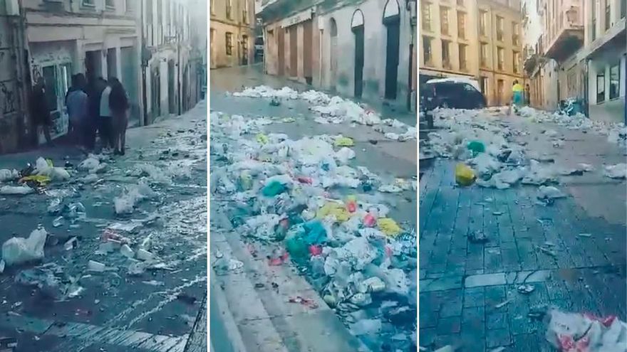 Botellón en Oviedo.