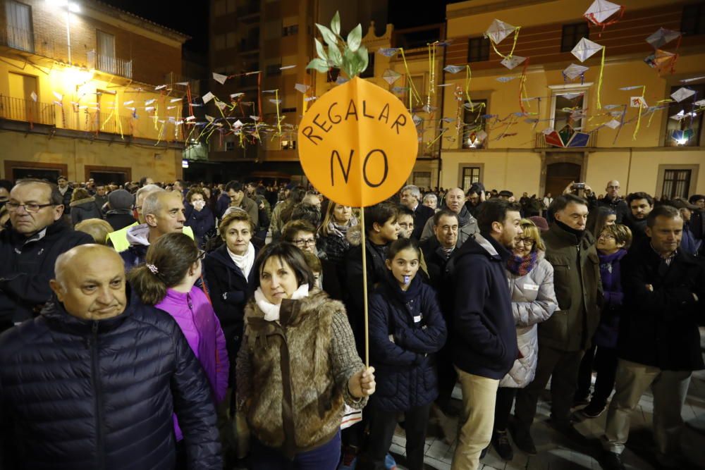 Protesta de citricultores en Castelló