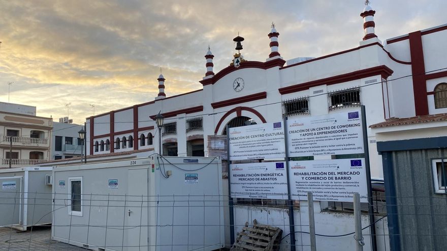 Obra de rehabilitación del edificio del Mercado en plaza de Abastos