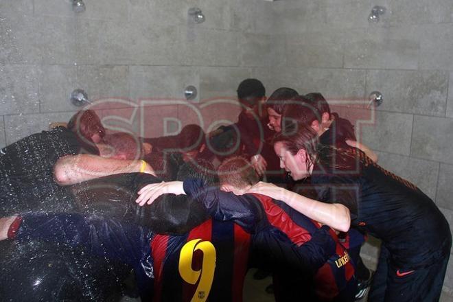 El Alevín A del FC Barcelona, campeón de Liga