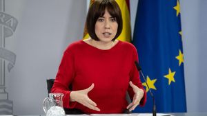 La ministra de Ciencia, Innovación y Universidades, Diana Morant, tras un Consejo de Ministros.