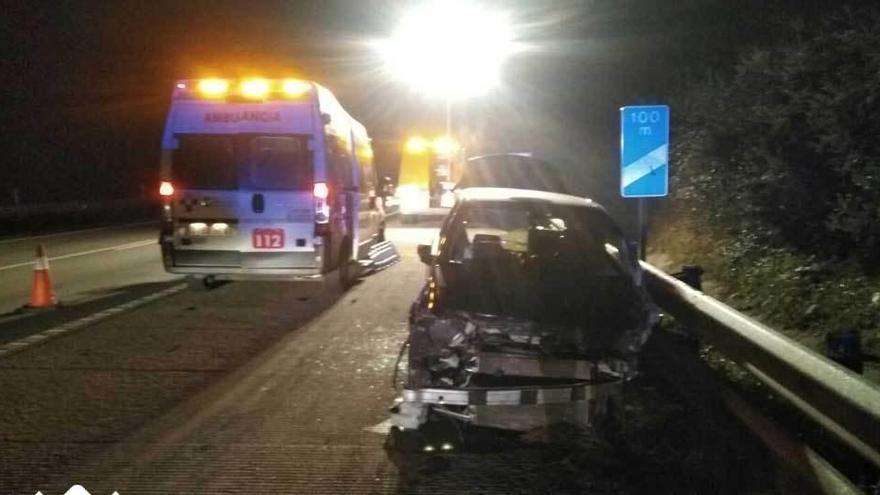 Dos heridos en una triple colisión en la &quot;Y&quot;, a la altura de Robledo (Llanera)