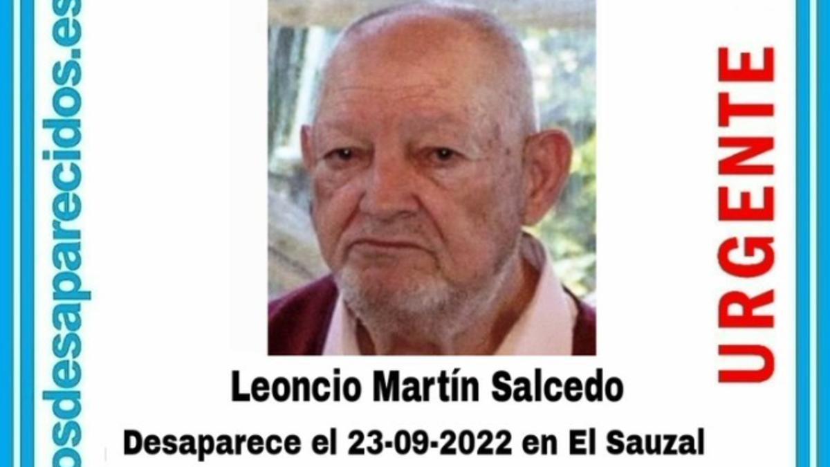 Leoncio Martín Salcedo, desaparecido en El Sauzal.