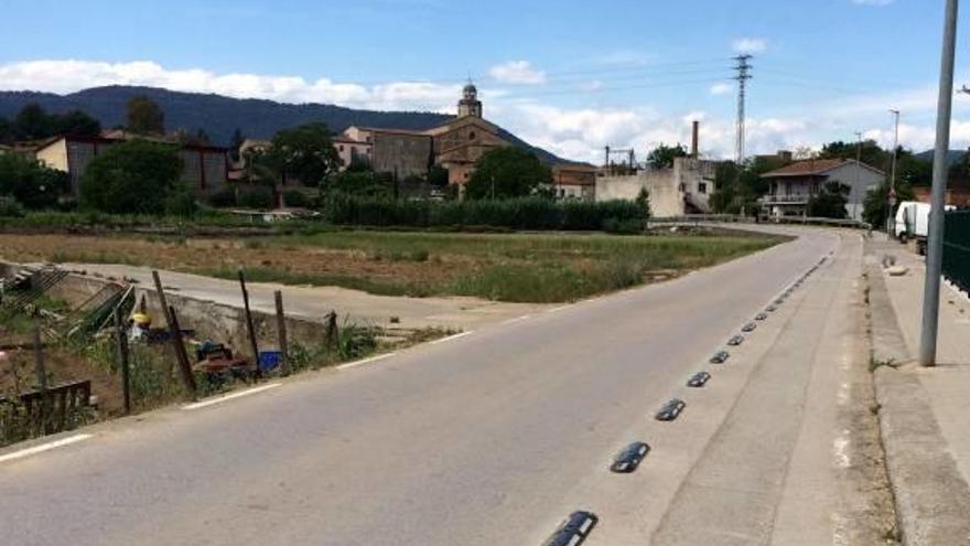 Tram de la carretera de Vilavenut que es reasfaltarà.