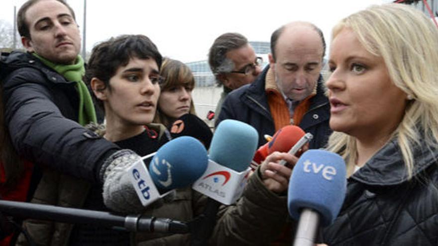 Marimar Blanco, a su llegada al Tribunal.