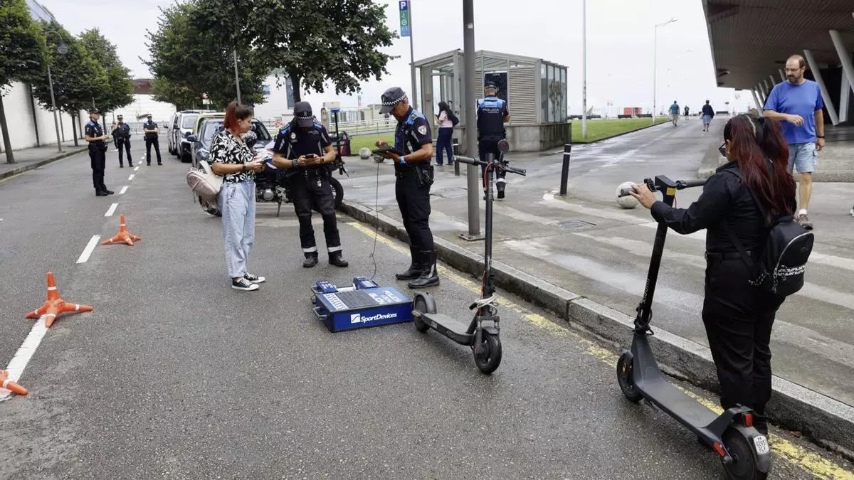 Los patinetes eléctricos, bajo la lupa en Gijón con un nuevo dispositivo de control