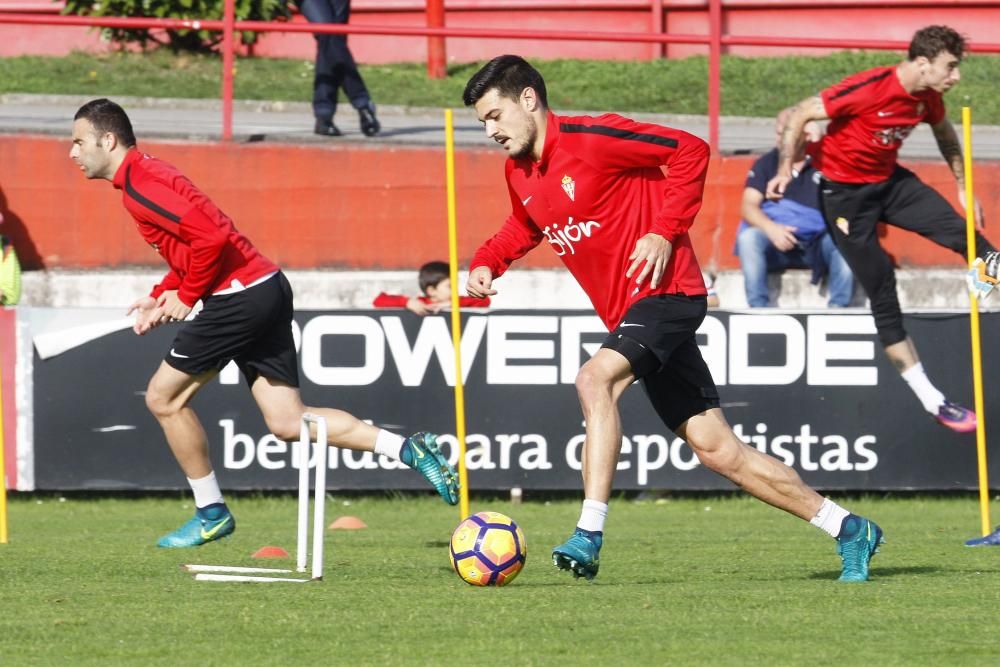 Entrenamiento del Sporting del 01/11/2016