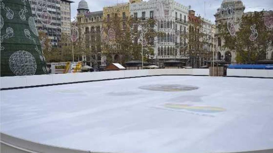 El hielo toma la explanada