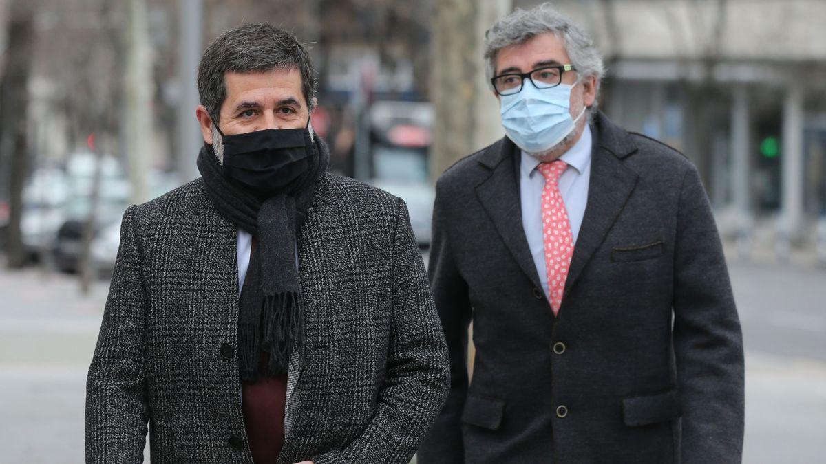 Jordi Sànchez, a su llegada al acto de conciliación con Casado.