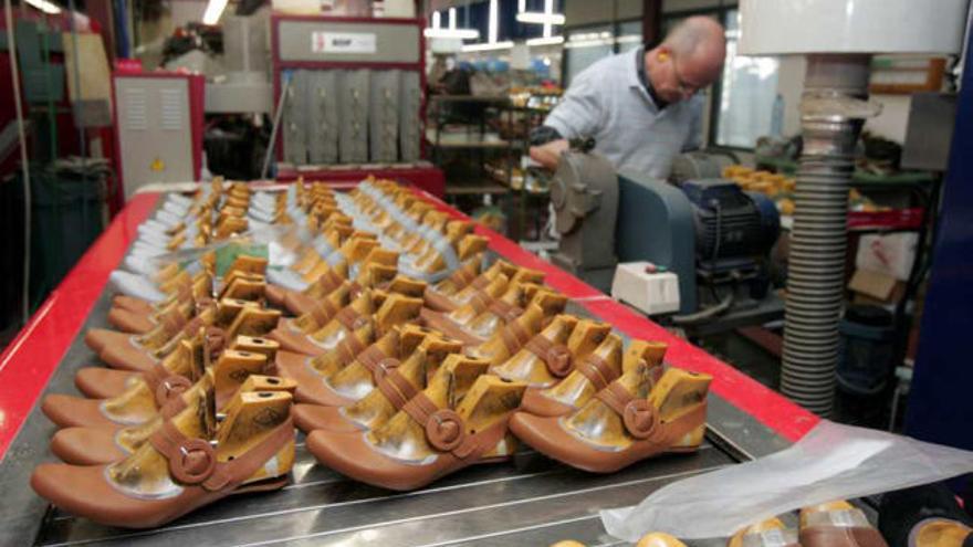 Imagen de una fábrica de calzado de la provincia.