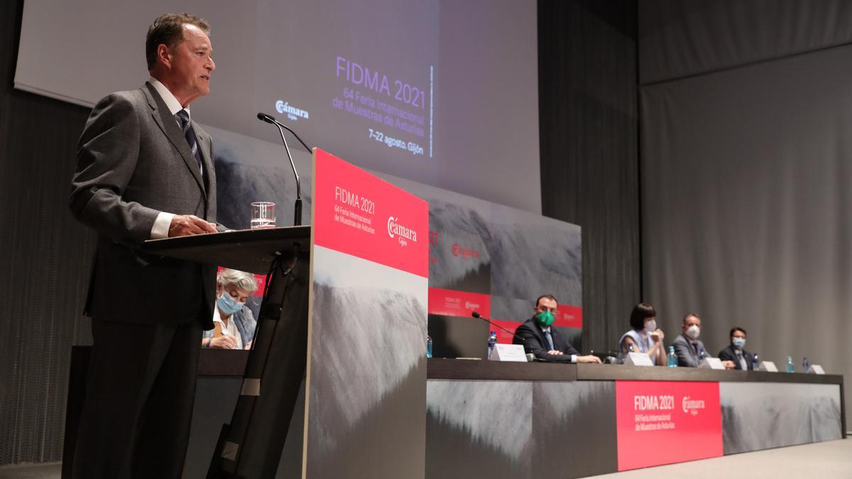 El presidente y otras autoridades acuden a la inaguración de la  Feria Internacional de Muestras Asturias en Gijón