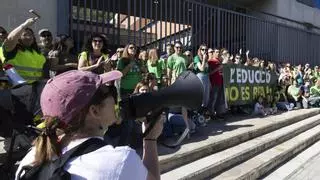 La movilización por la huelga en educación sigue con una ruta por los centros de Xàtiva