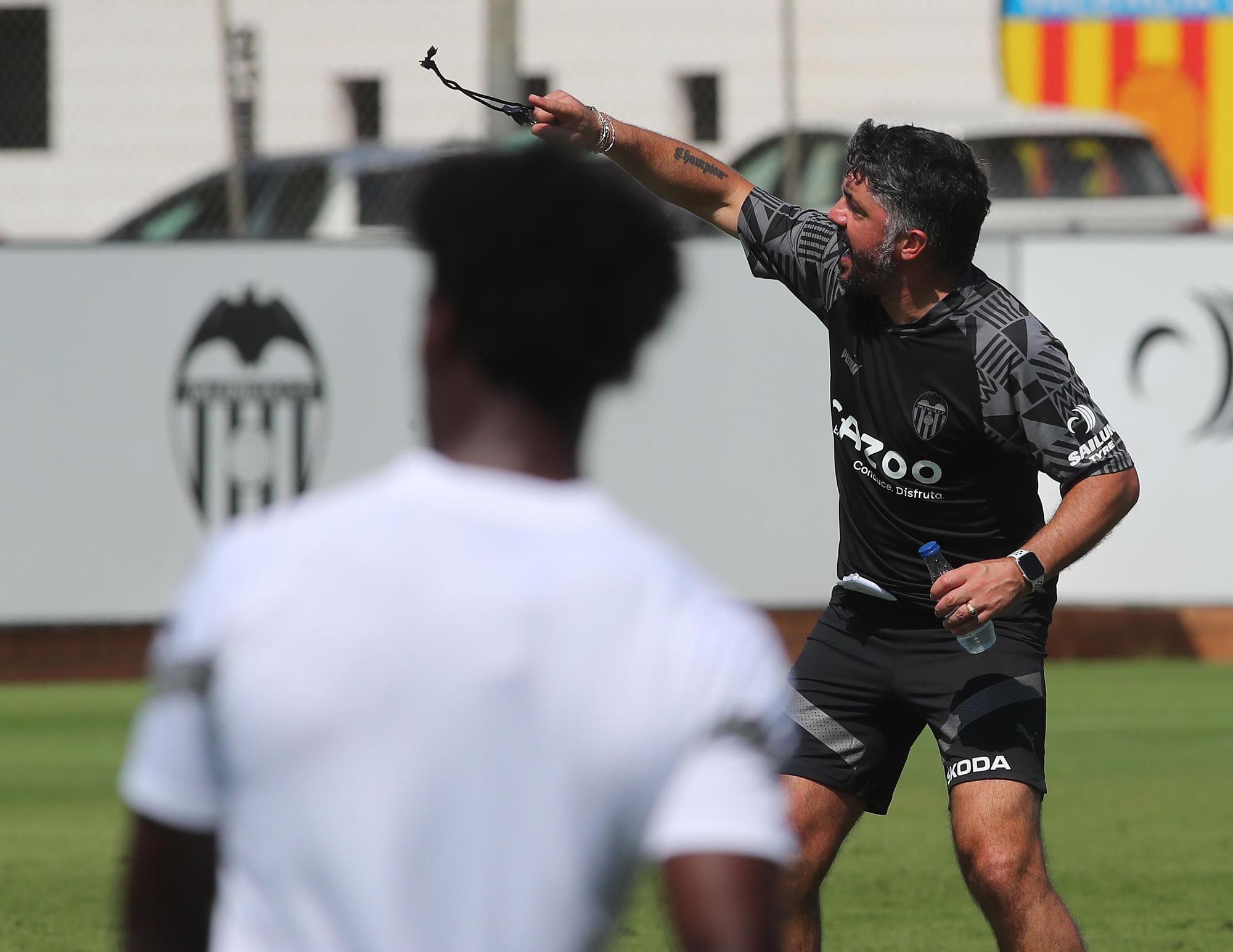 Las imágenes del entrenamiento de hoy del Valencia CF