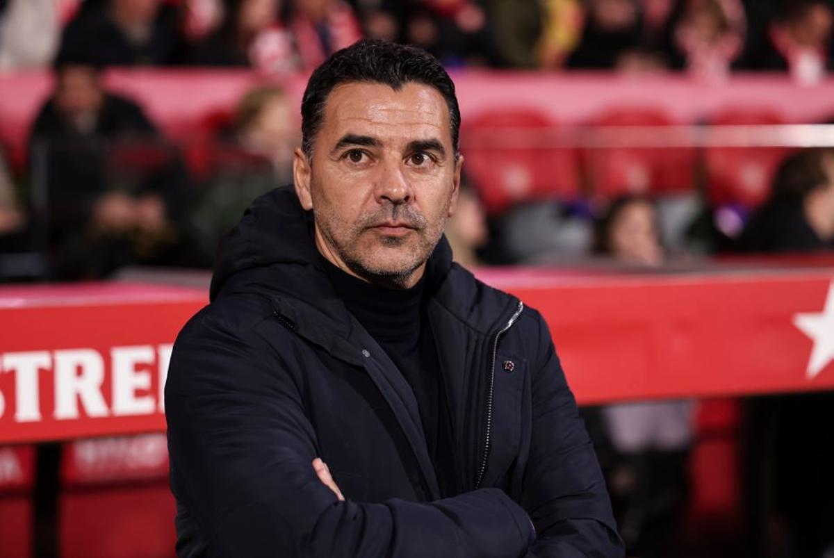 Míchel, en un partit d'aquesta temporada a Montilivi.