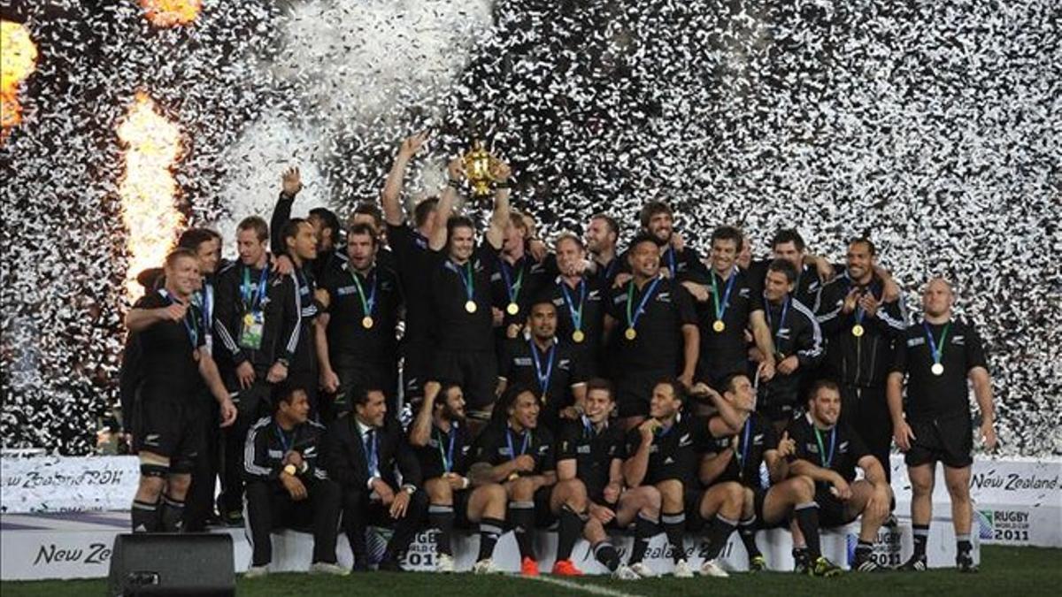 Nueva Zelanda es la vigente campeona del mundo de rugby