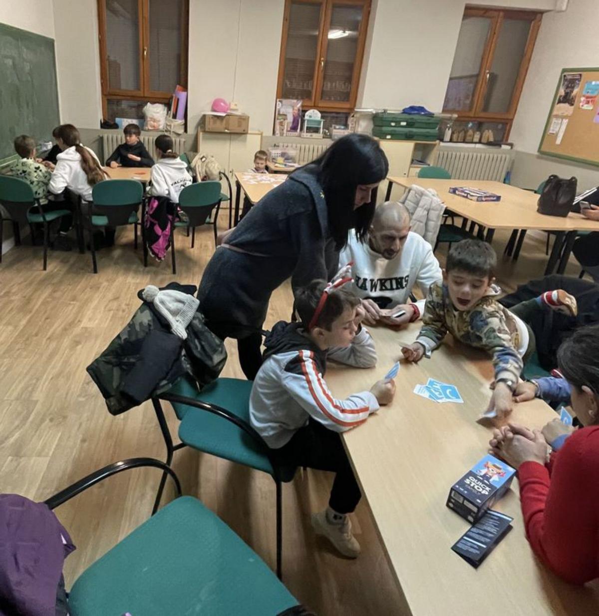 Los niños disfrutaron durante horas de distintos juegos.