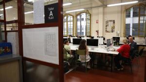 Primer día del curso 2025-2026 en el Institut Escola del Treball de Barcelona.